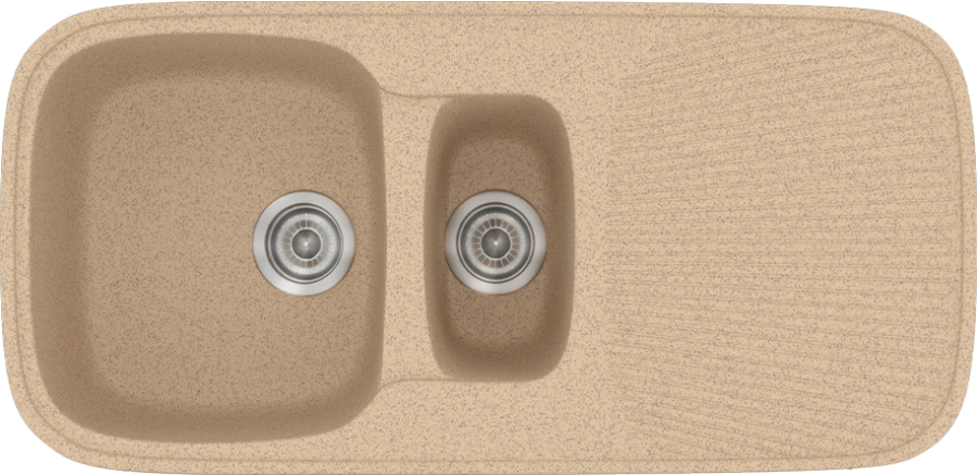 Sanitec Νεροχύτης 301 Classic 97×50 301-10-Granite-Beige
