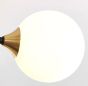 SE21-HA-6 HARUTO BLACK AND GOLD PENDANT OPAL 70x70x60cm E27x6 MAX60W IP20 2 YEARS WARRANTY HOMELIGHTING 77-50613