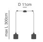 SE21-BR-10-BL2-SH3 MAGNUM BRONZE Brown Shade Pendant+ HOMELIGHTING 77-8742