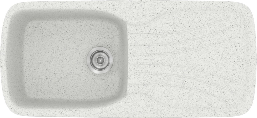 Sanitec Νεροχύτης 308 Classic 97×51 308-01-Granite-White