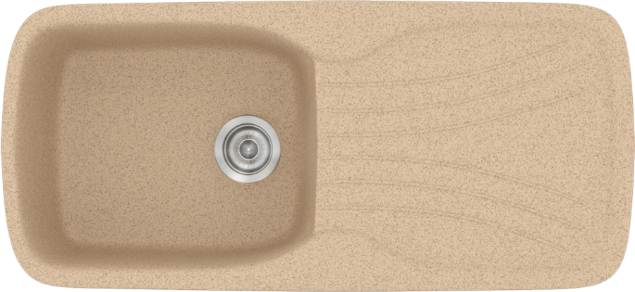 Sanitec Νεροχύτης 308 Classic 97×51 308-10-Granite-Beige