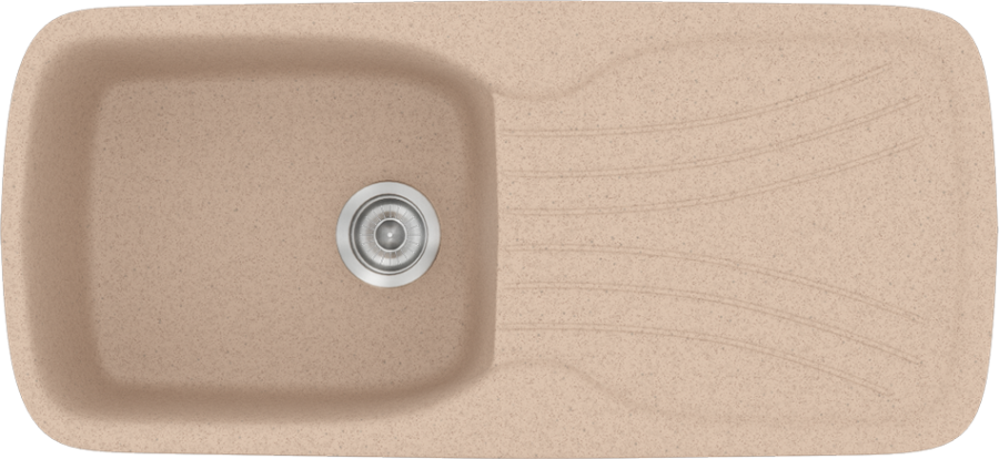 Sanitec Νεροχύτης 308 Classic 97×51 308-21-Granite-Sand