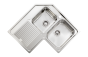 Sanitec Νεροχύτης Ανοξείδωτος 83×83 11298 Ζenith Αντιχαρακτικός 11298-dexes