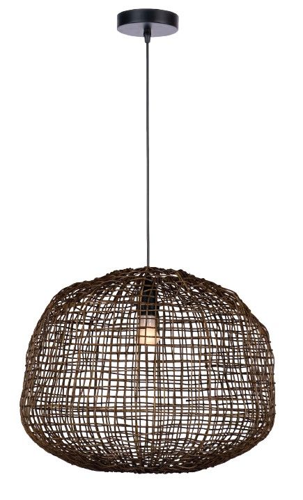 InLight Κρεμαστό φωτιστικό από ρατάν 1XE27 D:38x49cm 4104-A