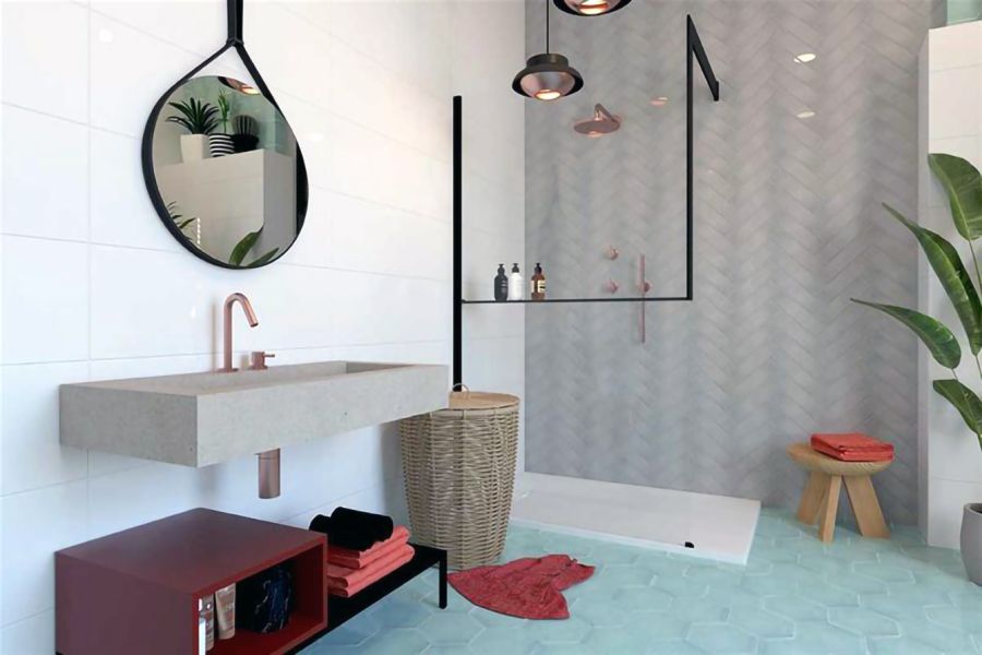 Πλακάκι Πορσελανάτο Δαπέδου-Τοίχου Εξάγωνο Γυαλιστερό 19,8x22,8cm Casoli Hiebra 02010003681