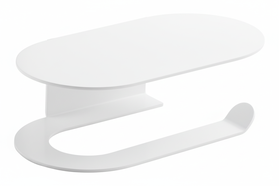 Χαρτοθήκη ανοικτή Λευκό Bronze Art Lagoon 52LA-AA