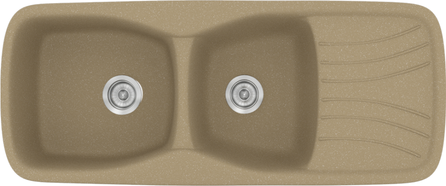 Sanitec Νεροχύτης 311 Classic 120×51 311-15-Metallic-Cream