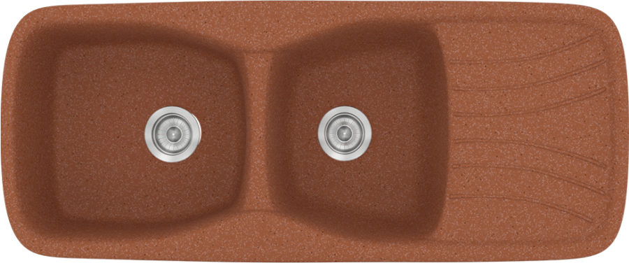 Sanitec Νεροχύτης 311 Classic 120×51 311-20-Granite-Terracota