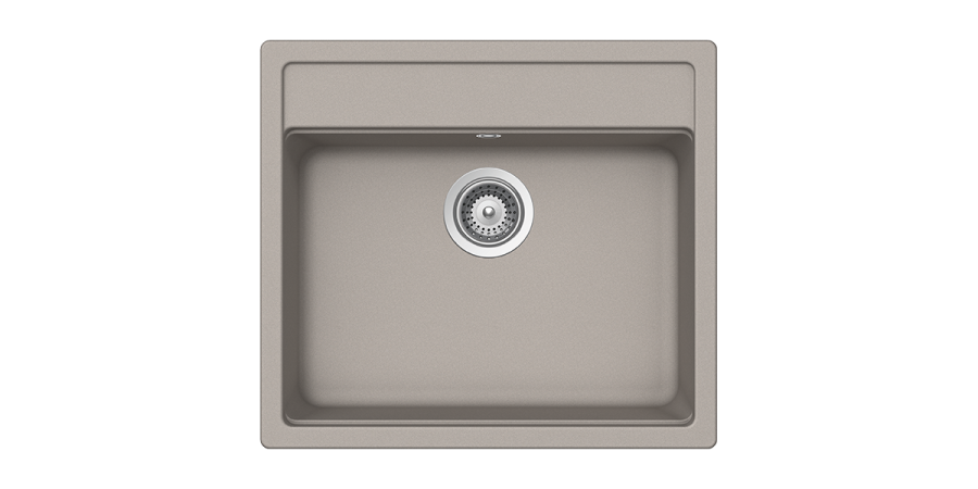 Νεροχύτης Ένθετος M57xΠ51 εκ.Γρανίτης Concrete Beton Schock Cristalite Manhattan 30060-1451