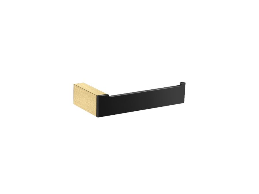 Χαρτοθήκη Επιτοίχια Brushed Brass-Black Mat Sanco Allegory 25606-AB12-M116