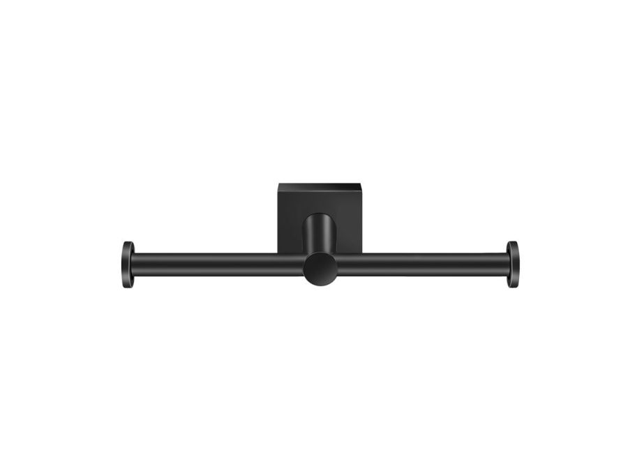Χαρτοθήκη Διπλή Sanco Iconic Black Mat 26726-M116
