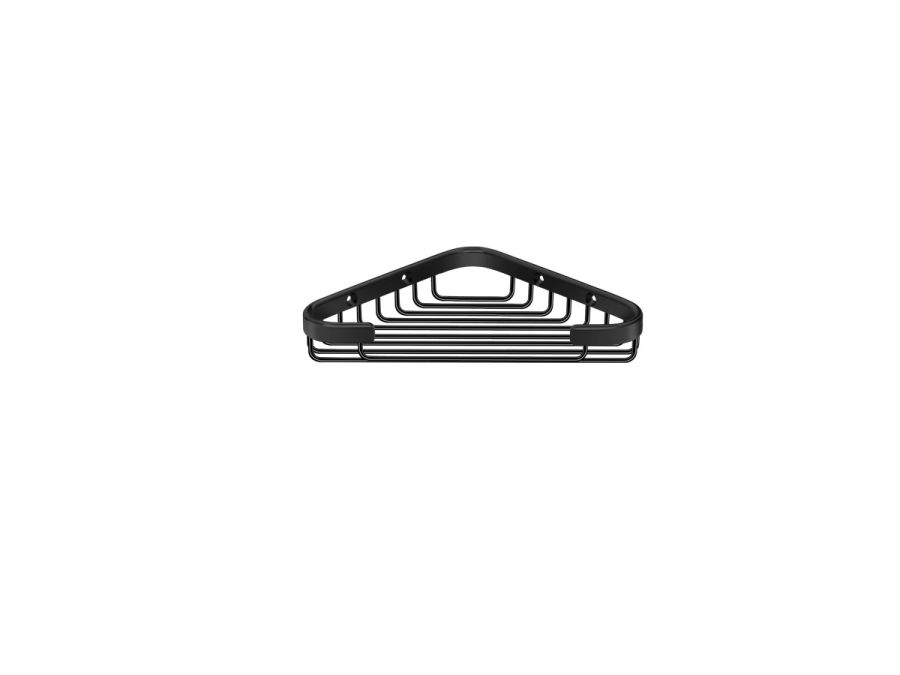 Σπογγοθήκη Γωνιακή Black Mat Sanco Shower Baskets 006-M116