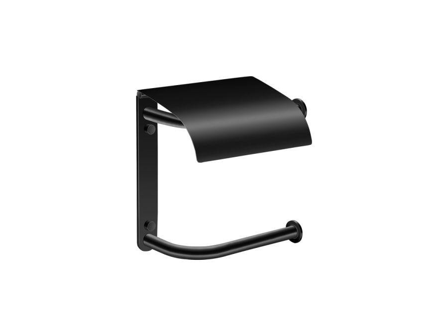 Χαρτοθήκη Διπλή με καπάκι Black Matt Sanco Toilet Roll Holders Pro 0816-M116