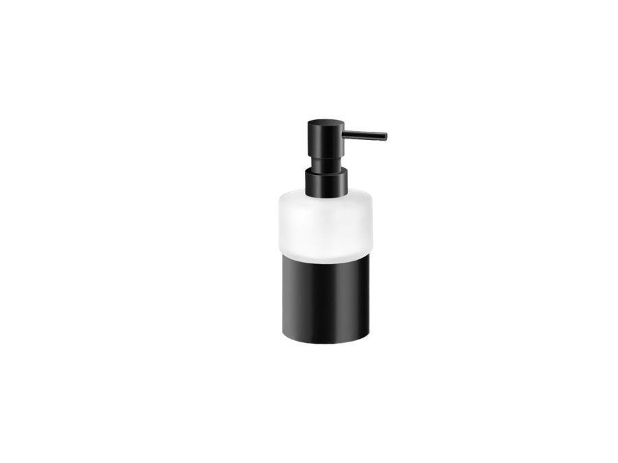 Dispenser Αντλία Επικαθήμενη Black Mat Sanco Glass Bathroom Set  90311-M116
