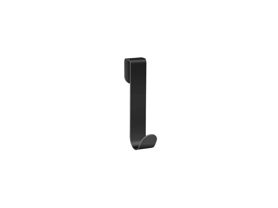 Άγκιστρο Ντουζιέρας Μονό W2xD4,3xH10 cm Black Mat Sanco Glass Door Accessories GL-008-M116