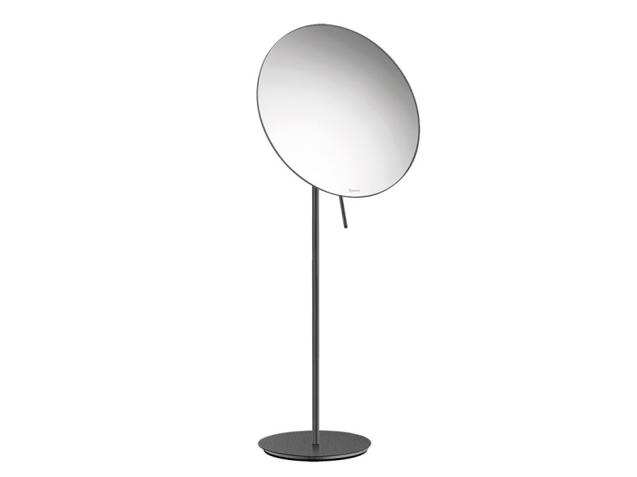 Επικαθήμενος Μεγεθυντικός Καθρέπτης x5 Ø25xH60 cm Graphite Dark Sanco Cosmetic Mirrors MR-766-122