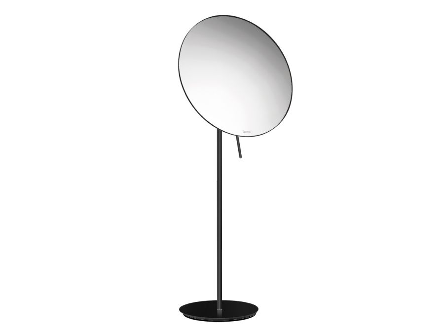 Επικαθήμενος Μεγεθυντικός Καθρέπτης x5 Ø25xH60 cm Black Mat Sanco Cosmetic Mirrors MR-766-M116
