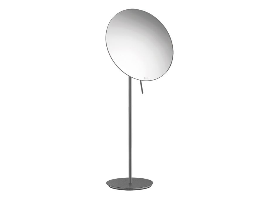 Επικαθήμενος Μεγεθυντικός Καθρέπτης x5 Ø25xH60 cm Antracite Grained Sanco Cosmetic Mirrors MR-766-M118