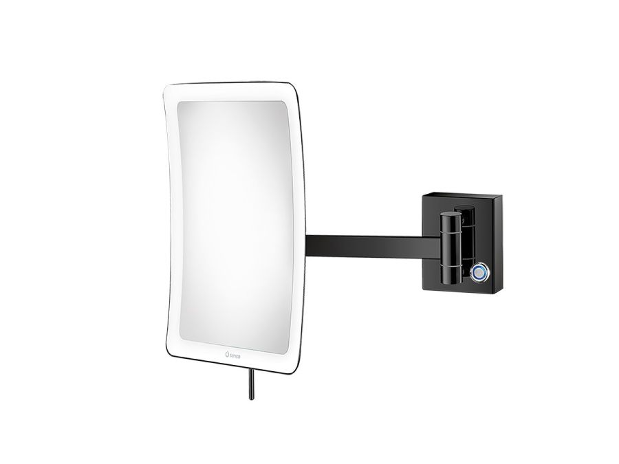 Επιτοίχιος Μεγεθυντικός Καθρέπτης x3 Led 5watt 220-240V IP44 Sanco Led Cosmetic Mirrors Gun Metal MRLED-305-A23