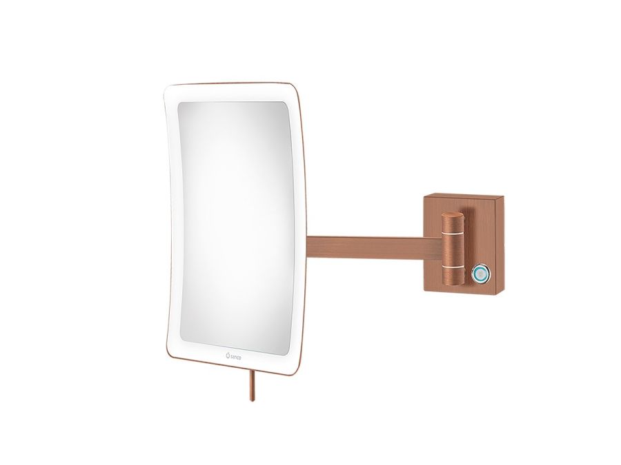 Επιτοίχιος Μεγεθυντικός Καθρέπτης x3 Led 5watt 220-240V IP44 Sanco Led Cosmetic Mirrors Old Copper Matt MRLED-305-M26