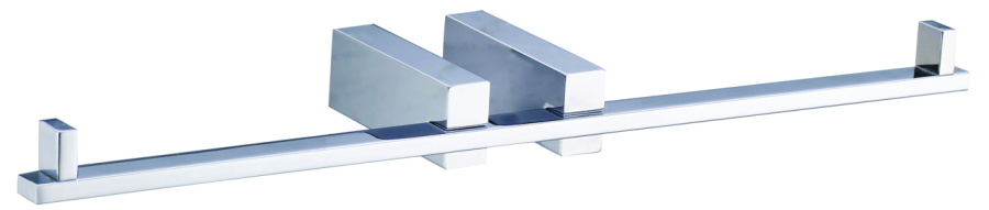 Χαρτοθήκη Διπλή Χρώμιο Bronze Art Quattro 52X4-10