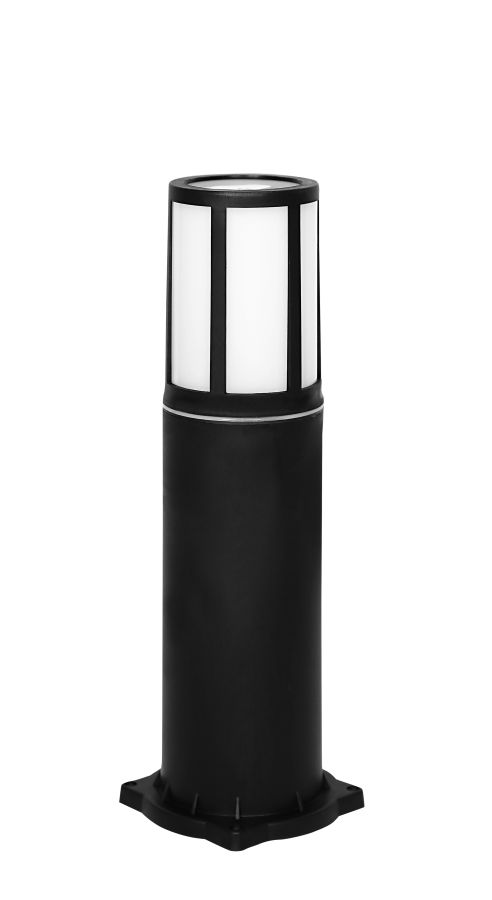 Εδάφους μοντέρνο κυλινδρικό πλαστικό plegma D-271K BLACK Heronia 32-0094