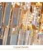 SE21-14-5 IMPERIAL CASCADE GOLD Φ40*31-120cm E14*5 2 YEARS WARRANTY HOMELIGHTING 77-51204