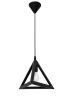 Κρεμαστό φωτιστικό GIZA 1L BLACK PLASTIC E/27 Heronia 35-0093