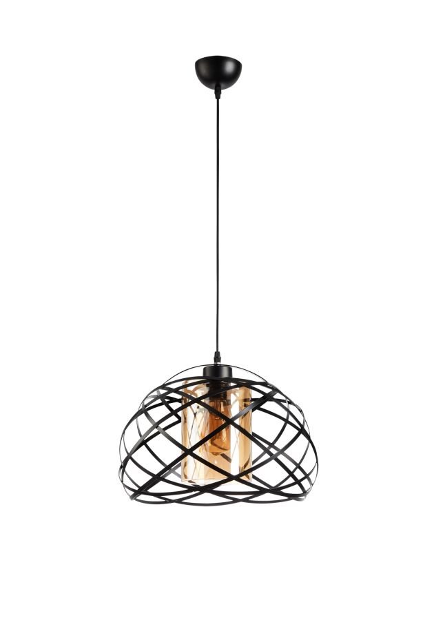 PDC 6064 BK 1/Φ ΜΕΤΑΛΛΙΚΟ ΜΑΥΡΟ ΣΥΜΠΑΝ ΜΕ ΜΕΛΙ ΓΥΑΛΙ 1ΧΕ27 ARlight 0084684