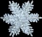 592Led 3D Φωτιζόμενη Ακρυλική Νυφάδα Διπλής Όψης Με Μετασχηματιστή Ip44 ,60(Η)cm Lianos L200-047W-060-1