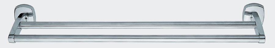 Πετσετοθήκη Διπλή Χρώμιο Bronze Art Eco 42H8-10