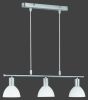 Φωτιστικό Κρεμαστό 61xH120cm Τρίφωτο Ράγα 3xE14 Nickel Mat-Opal White Trio Lighting Dallas R335110307