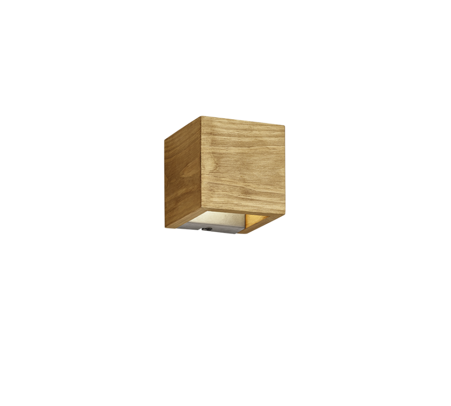 Φωτιστικό Τοίχου Vintage LED 4,3w 3000K 430lm Natural Wood Trio Lighting Brad 223710130