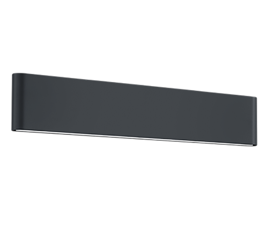 Απλίκα Επιτοίχια Ανθρακί 46xH9cm Εξ.Χώρου IP54 LED 2x8w 3000K 2x800lm Trio Lighting Thames II 226460242