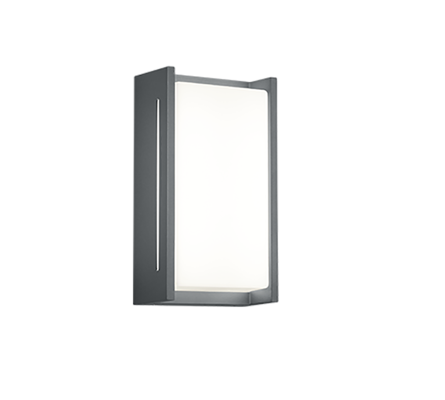 Επιτοίχια Απλίκα Ανθρακί 12xH23cm Εξ.Χώρου IP54 LED 2x4w 3000K 2x500lm Trio Lighting Indus 227360142