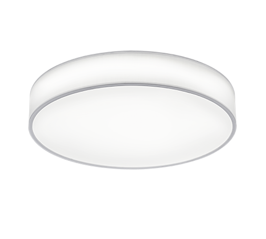 Πλαφονιέρα Οροφής Υφασμάτινη Λευκή 60xH10cm LED 42w 3000-5000K 4900lm Trio Lighting Lugano 621914001