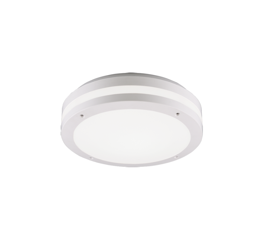 Πλαφονιέρα Οροφής IP54 Λευκό Ματ 30x9cm LED 11w 3000K 1180lm Trio Lighting Piave 676960131