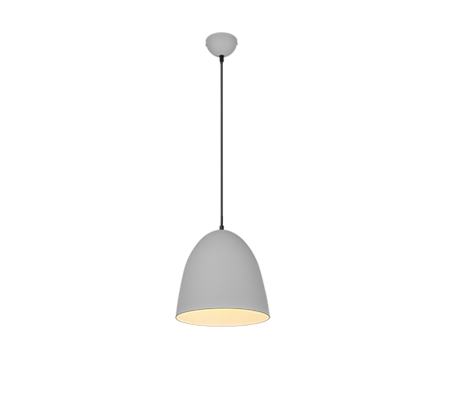 Φωτιστικό Κρεμαστό 25x150cm Μονόφωτο 1xE27 Καμπάνα Grey Trio Lighting Tilda R30661011