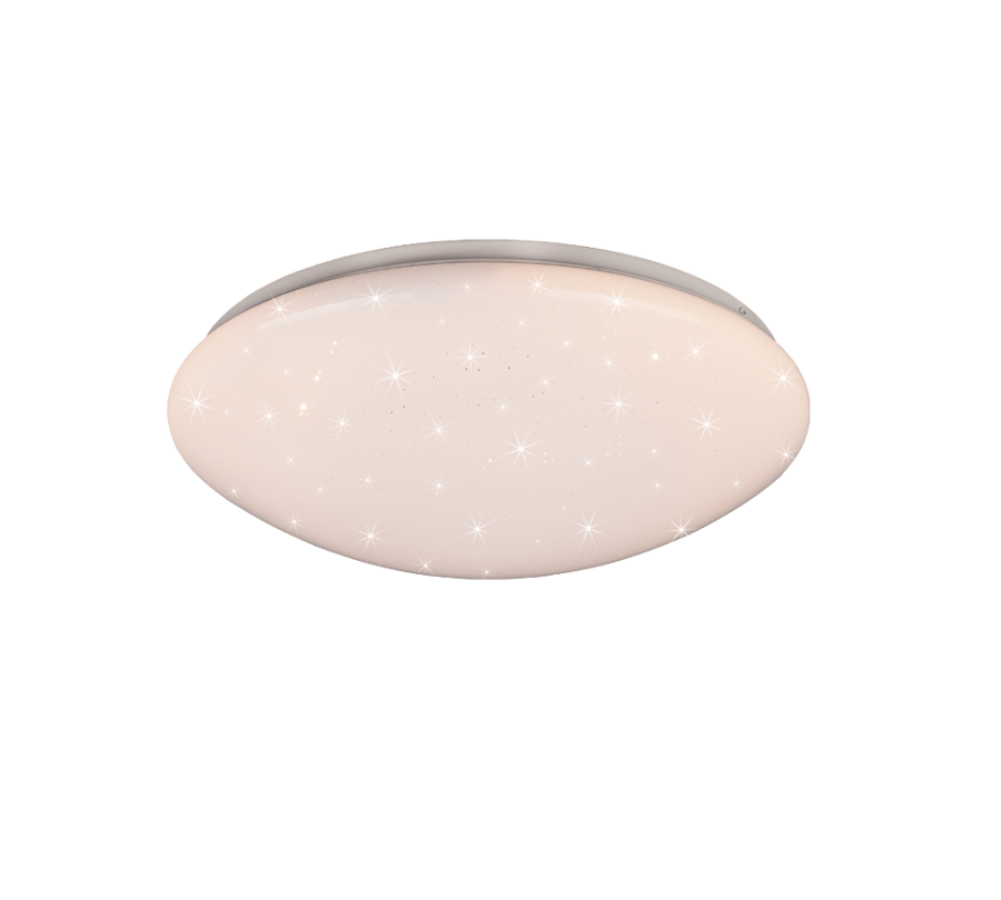 Πλαφονιέρα Οροφής Λευκή 38xH10cm LED 18w 3000-6000K 2000lm Remote Control Trio Lighting Lukida R62961000