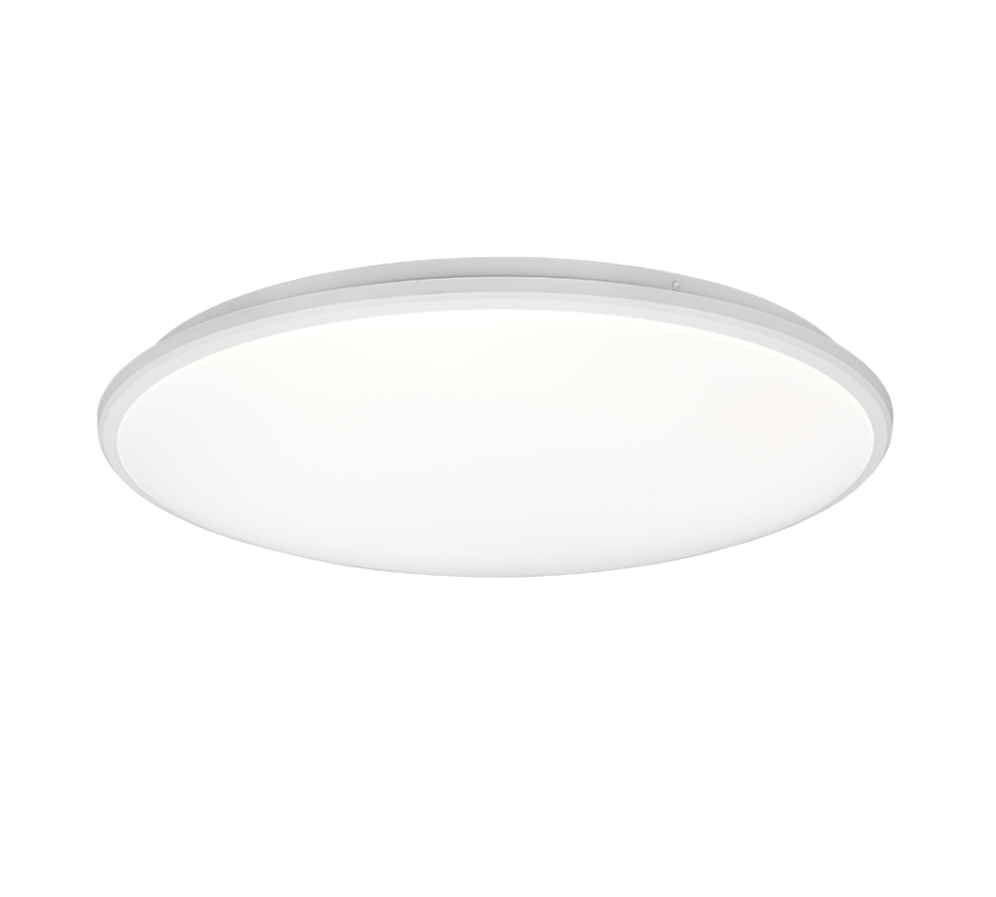 Πλαφονιέρα Οροφής Μοντέρνα Μεταλλική Λευκή 50cm LED 34w 4000K 4100lm Trio Lighting Limbus R67021931