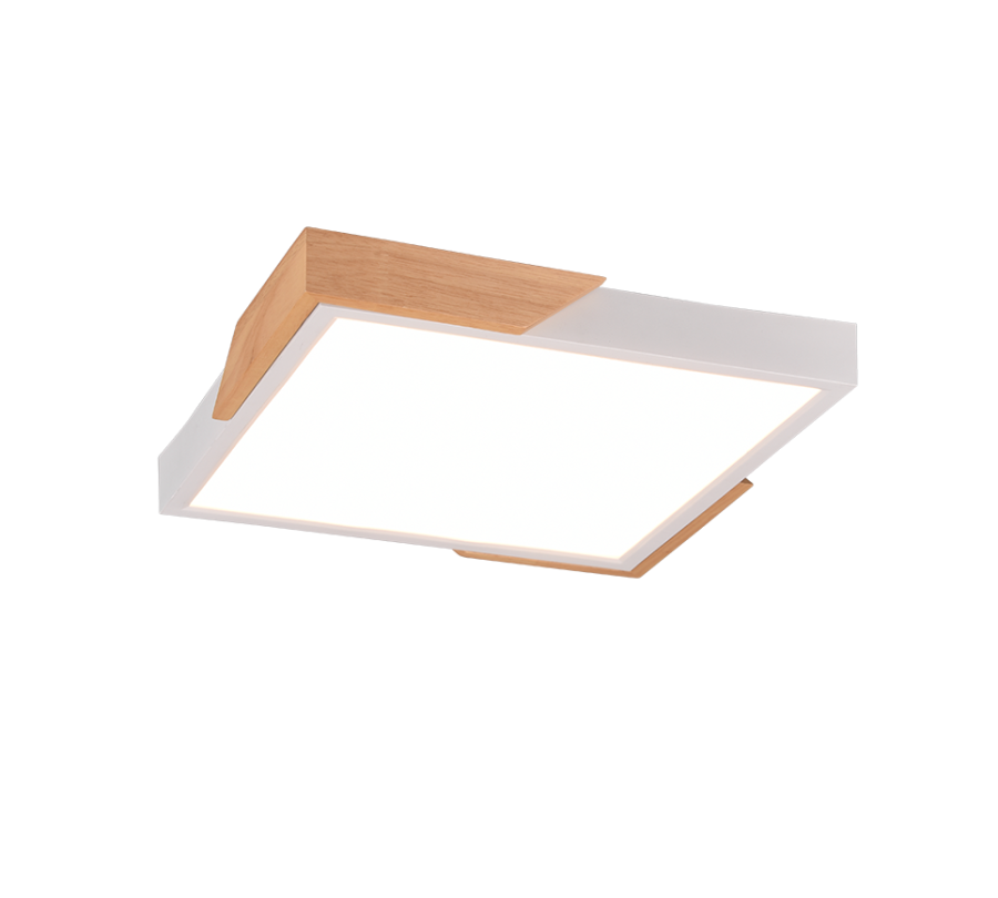 Πλαφονιέρα Οροφής Μοντέρνα Πλαστική με Ενσωματωμένο LED 20w 3000K 2400lm Λευκό χρώμα 31,5cm Trio Lighting Meta R67191131