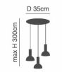 SE21-BL-4-3BL-MS3 ADEPT TUBE Black Pendant Black Metal Shade+ HOMELIGHTING 77-8558