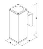 it-Lighting Palmyra E27 Outdoor Wall Lamp with Up and Down light Anthracite 80203944