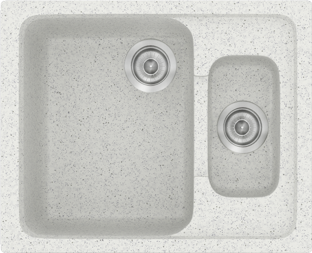 Sanitec Νεροχύτης 330 Classic 62×51 330-01-Granite-White