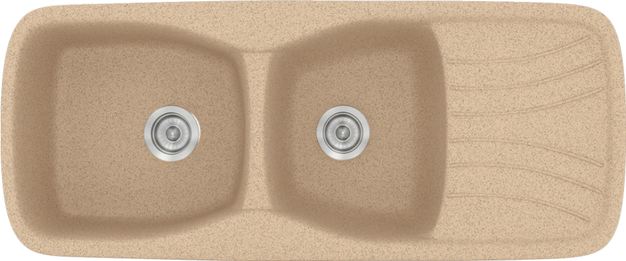 Sanitec Νεροχύτης 311 Classic 120×51 311-10-Granite-Beige
