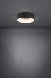 Πλαφονιέρα Οροφής Μέταλλο Μαύρο 45xH13,5cm LED 3000K 3000lm Ρυθμιζόμενη Eglo Marghera 2 390049