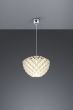 Κρεμαστό Φωτιστικό Λευκό 50xH140cm Μονόφωτο 1xE27 Trio Lighting Tilia R30540101