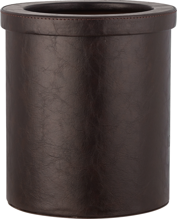 Δερματινο Χαρτ χειο 9l Brown Leather Bronze Art Χαρτοδοχεία 0988-LK