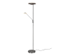 Φωτιστικό Δαπέδου Nickel Mat 30xH180cm Led 30w 2700-3000-4000K 3500lm Trio Lighting Brantford 425610207