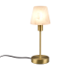 Πορτατίφ 12xH32cm 1xE14 Λευκό Καπέλο Βάση Brass Mat Trio Lighting Luis II 595700108